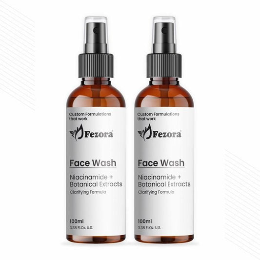 Fezora Face Wash Niacinamide + Batanical Extract 100ML (Pack of 2) - Freddoz