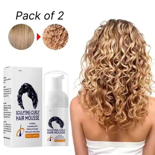 Scupting Curly Hair Mousse 50ML (Pack of 2) - Freddoz