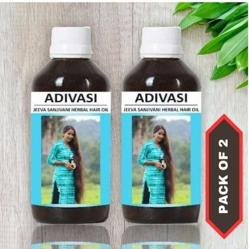 Adivasi Herbal Hair Oil 125ML (Pack of 2) - Freddoz