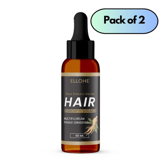 ELLOHE Plant Extract Series Hair Growth Serum 120ml Pack of 2 - Freddoz