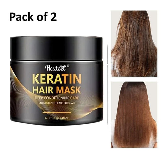 Keratin Hair Mask Deep Conditioning Care (Pack of 2) - Freddoz